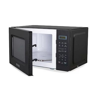 Black and Decker 0.7 Cu Ft 700 Watt LED Digital Microwave Oven with Child Safety Lock