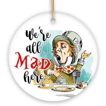 The Mad Hatter Tea Party Ornament, Vintage 1860s Christmas Decor