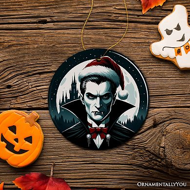 Midnight Terror Dracula Ornament, Sinister Holiday Keepsake and Halloween Tree Decor, Version 2