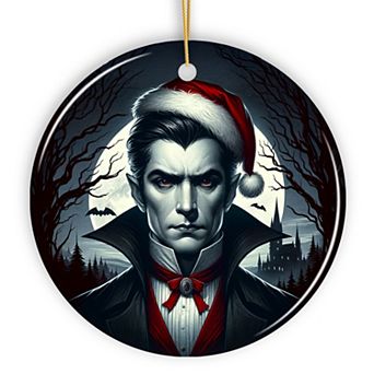 Midnight Terror Dracula Ornament, Sinister Holiday Keepsake and Halloween Tree Decor, Version 1