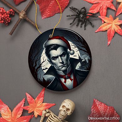 Midnight Terror Dracula Ornament, Sinister Holiday Keepsake and Halloween Tree Decor, Version 1