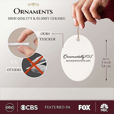 We Witch You a Spooky Creepmas Ornament, Whimsical Halloween Christmas Decoration