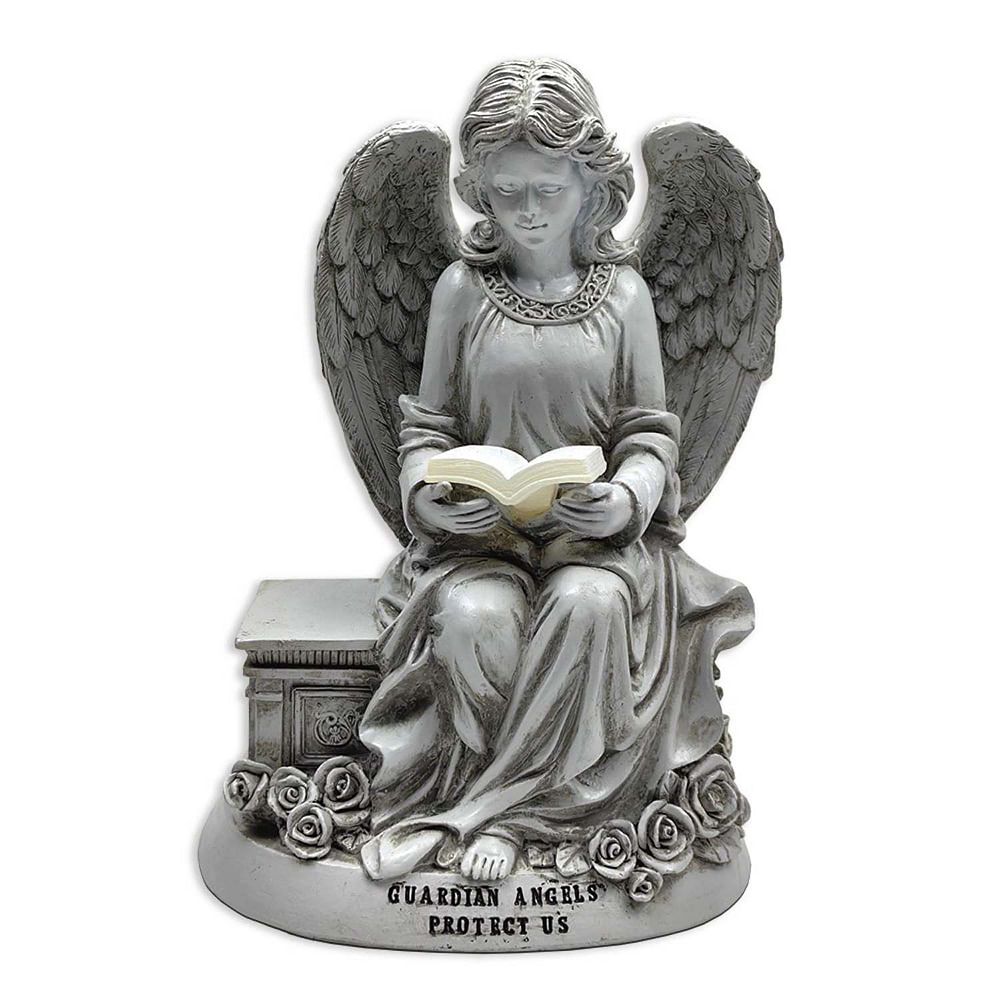 Guardian Angel Reading Book Garden Statue, 10