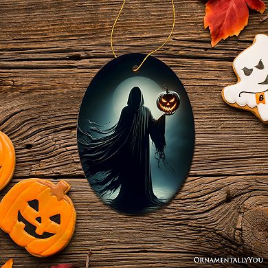 The Pumpkin Reaper Horror Ornament, Halloween Tree Decoration