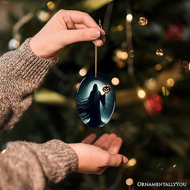 The Pumpkin Reaper Horror Ornament, Halloween Tree Decoration