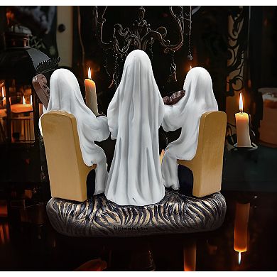 Ghostly Ensemble Trio Lighted Spooky Home Figurine, 5.5" LED Haunted Halloween Ghost Statue
