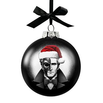 The Phantom of the Opera Christmas Spooky Portrait Glass Ornament, Black Horror Halloween Tree Decor