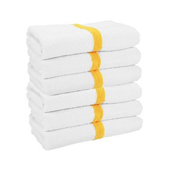 Arkwright Power Gym Cotton Bath Towels (6 Pack), 22x44