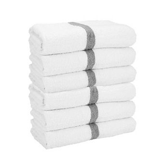 Arkwright Power Gym Cotton Bath Towels (6 Pack), 22x44