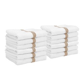 Arkwright Power Gym Cotton Hand Towels (12 Pack), 16x27