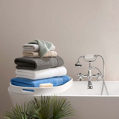 Aston & Arden Aegean Recycled Cotton Bath Towels 30x60 (2 Pack), Solid Color Options