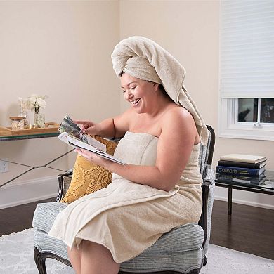 Aston & Arden Aegean Recycled Cotton Bath Towels 30x60 (2 Pack), Solid Color Options