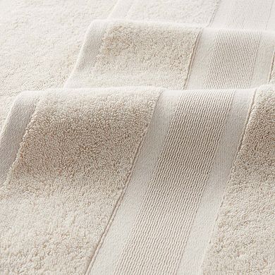 Aston & Arden Aegean Recycled Cotton Bath Towels 30x60 (2 Pack), Solid Color Options
