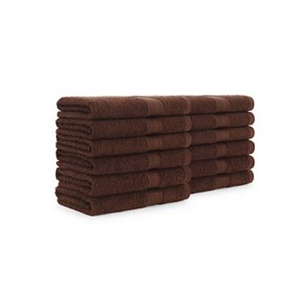 Arkwright True Color Cotton Hand Towels (12 Pack), 16x27
