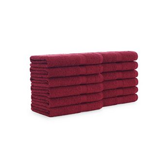 Arkwright True Color Cotton Hand Towels (12 Pack), 16x27