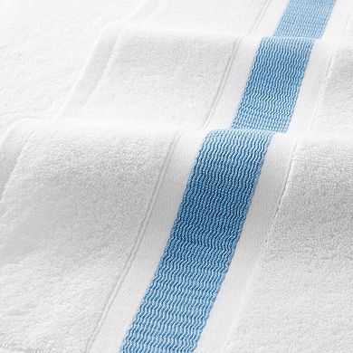 Aston & Arden Aegean Recycled Cotton Washcloths (8 Pack), 13x13, Striped