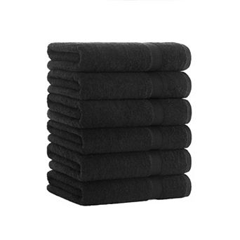 Arkwright True Color Cotton Bath Towels (Pack of 6), 25x52 in.