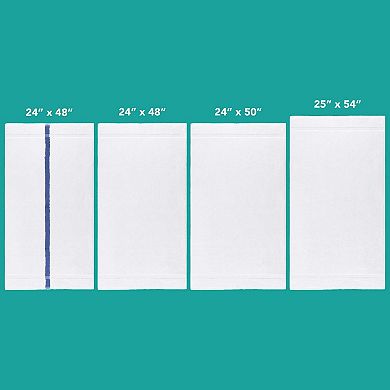 Admiral BathTowel 24x48 Blue Stripe (12/Pack)