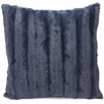 Cheer Collection Faux Fur Throw Pillow Cover - 18"x18"