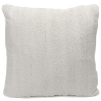 Cheer Collection Faux Fur Throw Pillow Cover - 18"x18"