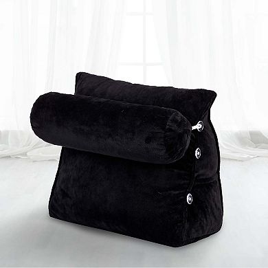 Cheer Collection Tv Reading And Wedge Pillow With Detachable Bolster