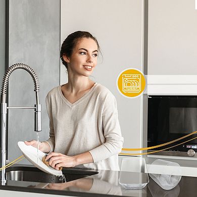 Berkware Lowball Whiskey Glasses - Tapered Whiskey Glasses (15.8oz) - Set Of 6