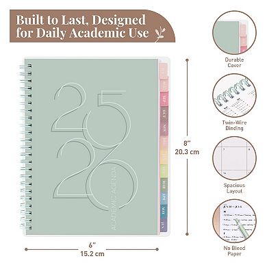 Rileys & Co 2025-2026 12-month Academic Weekly & Monthly Agenda Planner