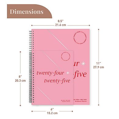 Rileys & Co Planner 2024-2025 Academic Year, 18-month Serif Weekly Planner