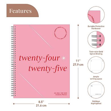 Rileys & Co Planner 2024-2025 Academic Year, 18-month Serif Weekly Planner