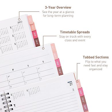 Rileys & Co Planner 2025-2026 Academic Year, 12-month Classic Weekly Planner