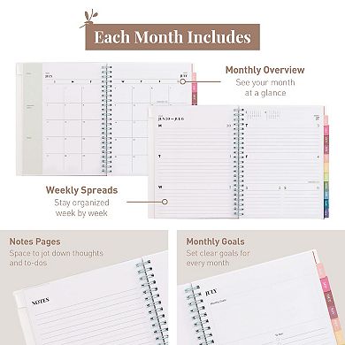Rileys & Co 2025-2026 12-month Academic Weekly & Monthly Agenda Planner