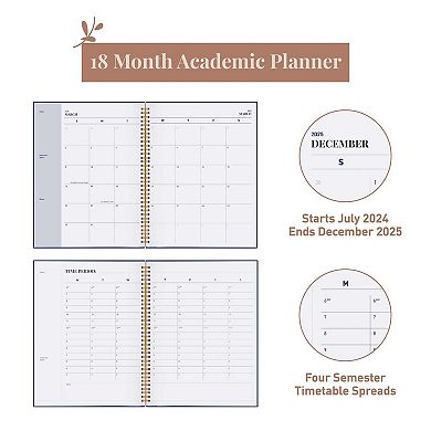 Rileys & Co Planner 2024-2025 Academic Year, 18-month Floating Weekly Planner