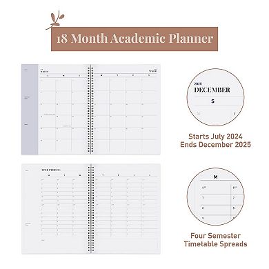 Rileys & Co Planner 2024-2025 Academic Year, 18-month Curly Weekly Planner