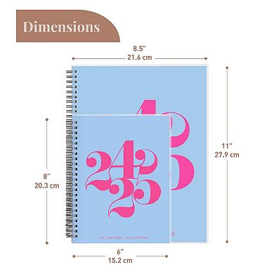 Rileys & Co Planner 2024-2025 Academic Year, 18-month Curly Weekly Planner