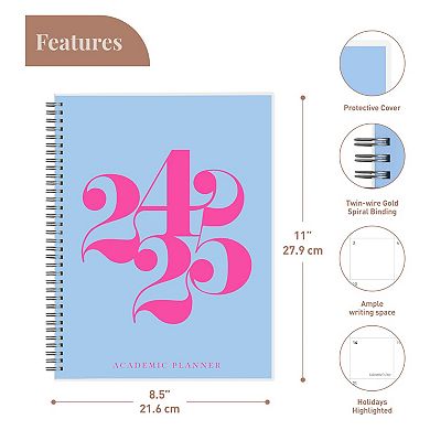 Rileys & Co Planner 2024-2025 Academic Year, 18-month Curly Weekly Planner