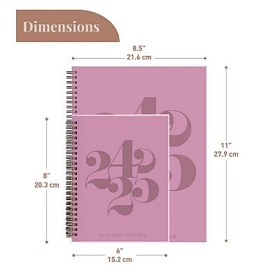 Rileys & Co Planner 2024-2025 Academic Year, 18-month Curly Weekly Planner