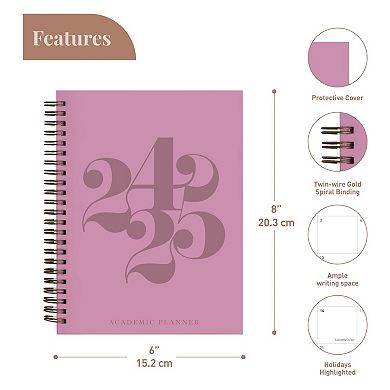 Rileys & Co Planner 2024-2025 Academic Year, 18-month Curly Weekly Planner