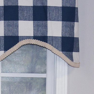 Buffalo Check Style All Season High Quality Valance 3" Rod Pocket