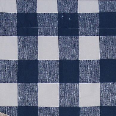 Buffalo Check Style All Season High Quality Valance 3" Rod Pocket