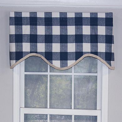 Buffalo Check Style All Season High Quality Valance 3" Rod Pocket