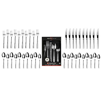 40-piece Silverware Set With Forks Spoons and Knives