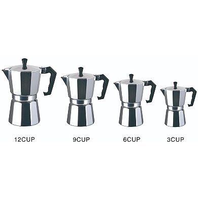 Aluminum Coffee Maker - 6 Cup