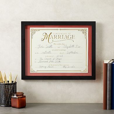 48 Pack Marriage Certificates With Gold Foil Edges, Wedding Ceremony,11 X 8.5 In
