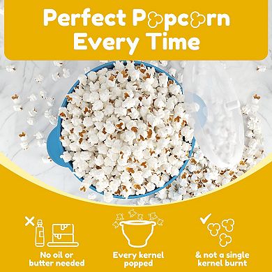 Silicone Microwave Popcorn Popper With Handles, Silicone Popcorn Maker