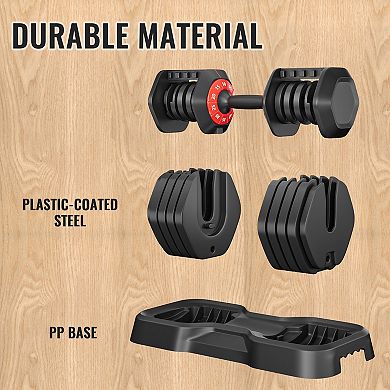 Merax Adjustable Dumbbell Set, 10 In 1 Free Dumbbell