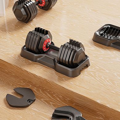 Merax Adjustable Dumbbell Set, 10 In 1 Free Dumbbell