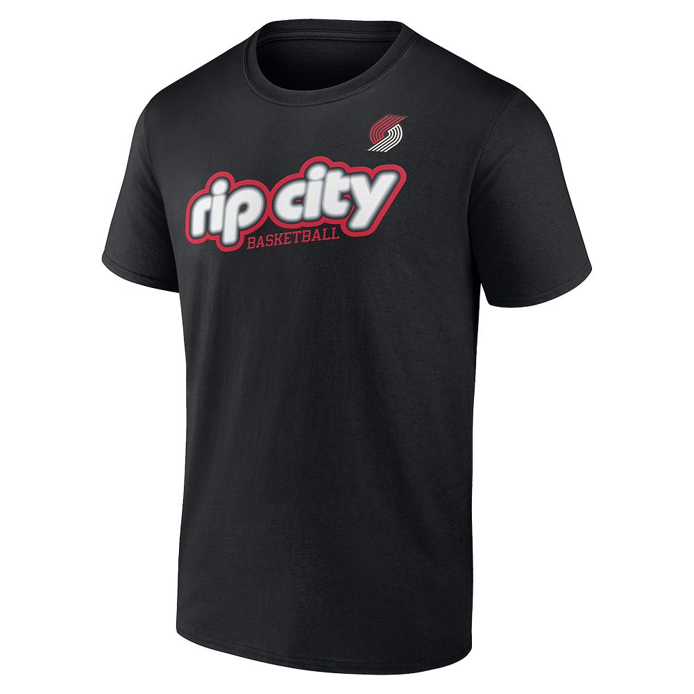 NBA Trail Blazers ripcity ゲームシャツ A-3642 Men's NBA Portland Trail Blazers Rip City Basketball Graphic Tee