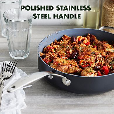 GreenPan Valencia Pro 4.5-qt. Hard Anodized Aluminum Ceramic Nonstick Sauté Pan with Lid