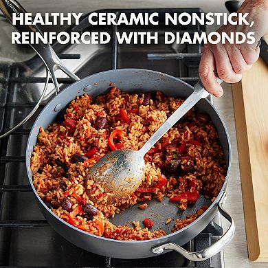 GreenPan Valencia Pro 4.5-qt. Hard Anodized Aluminum Ceramic Nonstick Sauté Pan with Lid
