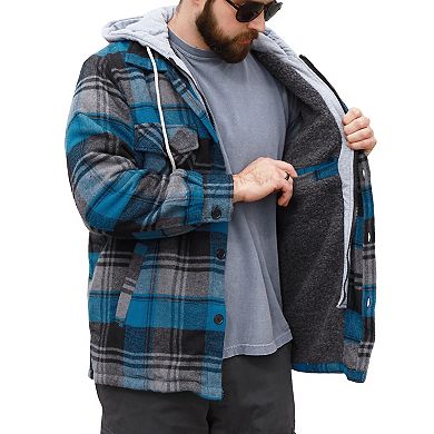 Men's Victory Outfitters Sherpa Lined Flannel Shirt Jacket